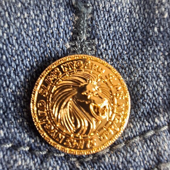 Bianca Nygard Petites Sz S Cropped Jean Jacket Relaxed Fit - Picture 10 of 16